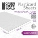 ABS Plasticard - Thread DIAMOND Textured Sheet - A4 - GREEN STUFF 1100